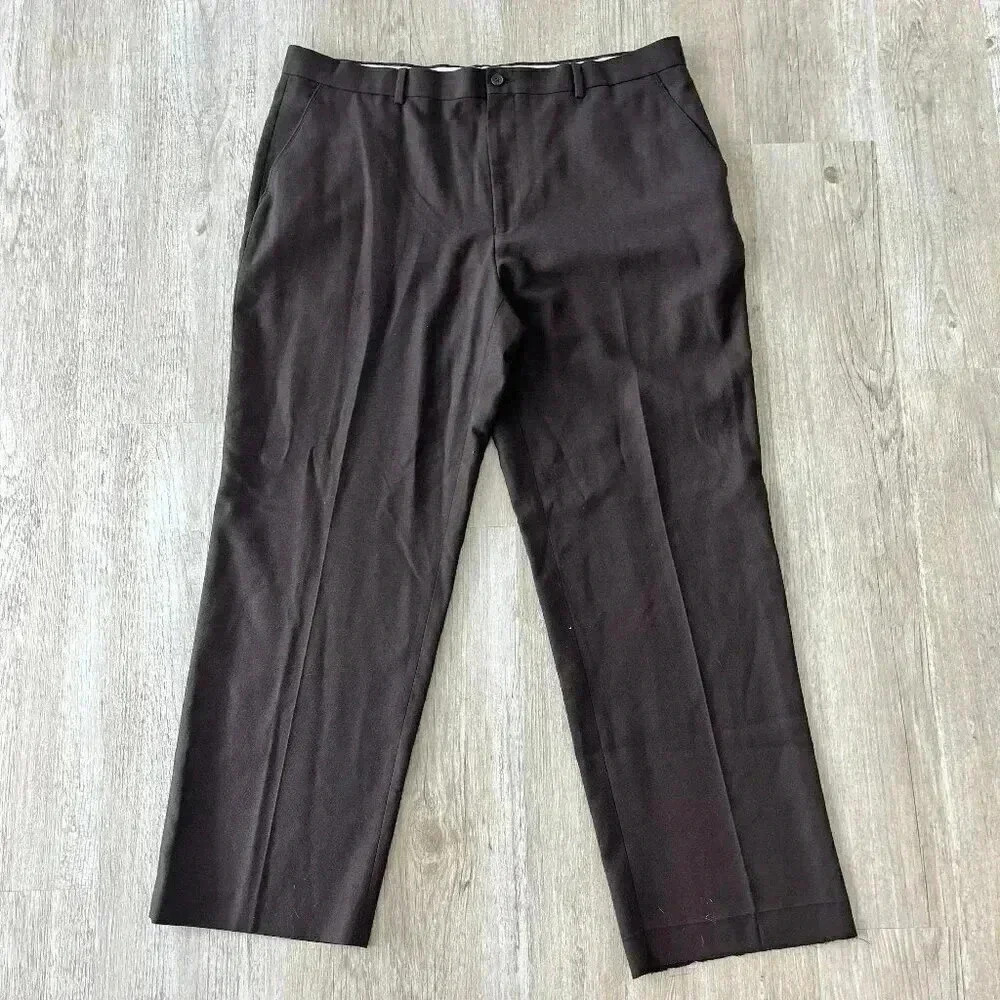 Mens Perry Ellis Brown Dress Pants - 38x30